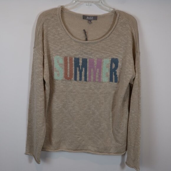 Marled "Summer" Sweater Size Large - Picture 1 of 7